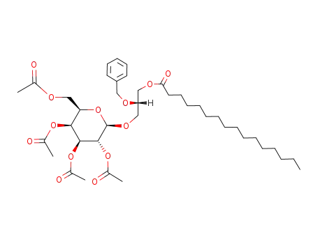 (S)-2-O-benzyl-3-O-hexadecanoyl-1-O-(2,3,4,6-tetra-O-acetyl-D-galactopyranosyl)glycerol