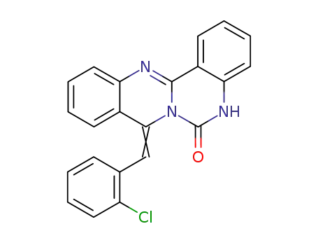 6H-Quinazolino[4,3-b]quinazolin-6-one,
8-[(2-chlorophenyl)methylene]-5,8-dihydro-