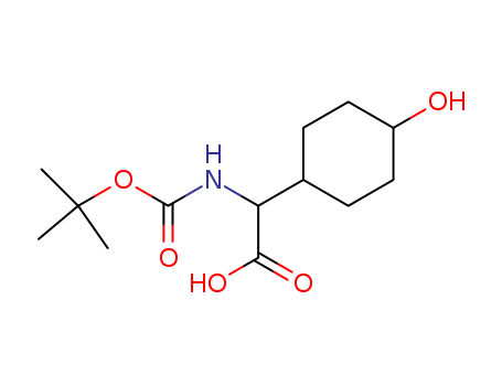 (R)-2-((TERT-BUTOXYCARBONYL)AMINO)-2-((1R,4R)-4-HYDROXYCYCLOHEXYL)ACETIC ACID  CAS NO.130624-89-4