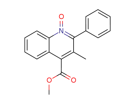 4-Quinolinecarboxylic acid, 3-methyl-2-phenyl-, methyl ester, 1-oxide