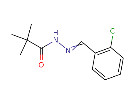 Molecular Structure of 133661-83-3 (N-[(2-chlorophenyl)methylideneamino]-2,2-dimethyl-propanamide)