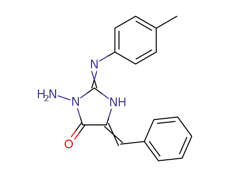 3-Amino-5-[1-phenyl-meth-(E)-ylidene]-2-[(Z)-p-tolylimino]-imidazolidin-4-one