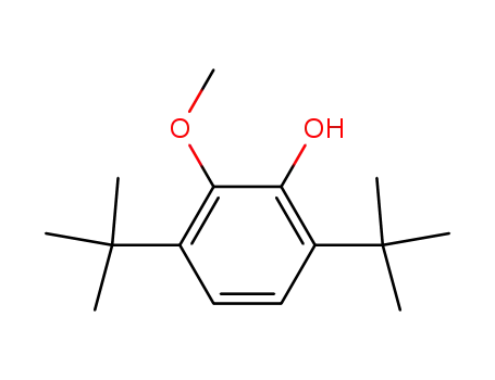 Molecular Structure of 15910-86-8 (3,6-Di-tert.-butyl-guajacol)
