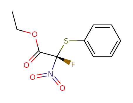 Acetic acid, fluoronitro(phenylthio)-, ethyl ester, (S)-