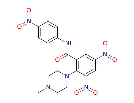 3,5-Bis(hydroxy(oxido)amino)-N-(4-(hydroxy(oxido)amino)phenyl)-2-(4-methyl-1-piperazinyl)benzamide cas  83907-91-9