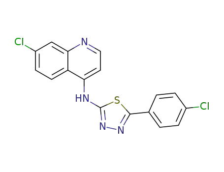 [5-(4-Chloro-phenyl)-[1,3,4]thiadiazol-2-yl]-(7-chloro-quinolin-4-yl)-amine