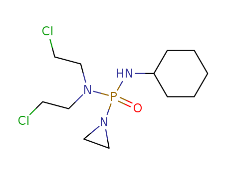 Phosphonic diamide, P-1-aziridinyl-N, N-bis (2-chloroethyl)-N-cyclohexyl- cas  18228-95-0