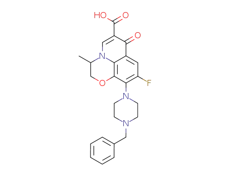 9-(4-Benzyl-piperazin-1-yl)-8-fluoro-3-methyl-6-oxo-2,3-dihydro-6H-1-oxa-3a-aza-phenalene-5-carboxylic acid
