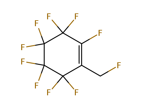 Molecular Structure of 111180-52-0 (Cyclohexene, 1,3,3,4,4,5,5,6,6-nonafluoro-2-(fluoromethyl)-)