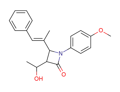 3-(1-Hydroxy-ethyl)-1-(4-methoxy-phenyl)-4-((E)-1-methyl-2-phenyl-vinyl)-azetidin-2-one