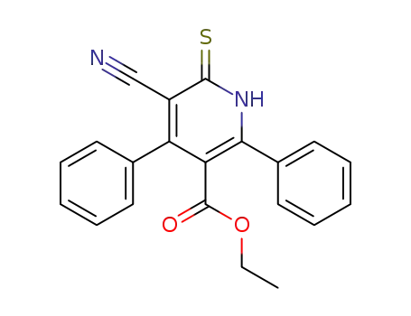 4,6-Diphenyl-5-ethoxycarbonyl-3-cyanopyridine-2(1H)thione