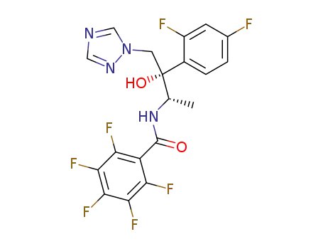 N-[(1S,2S)-2-(2,4-Difluoro-phenyl)-2-hydroxy-1-methyl-3-[1,2,4]triazol-1-yl-propyl]-2,3,4,5,6-pentafluoro-benzamide