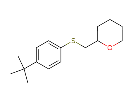 Molecular Structure of 117038-90-1 (2-(4-tert-butylphenylthiomethyl)tetrahydropyran)