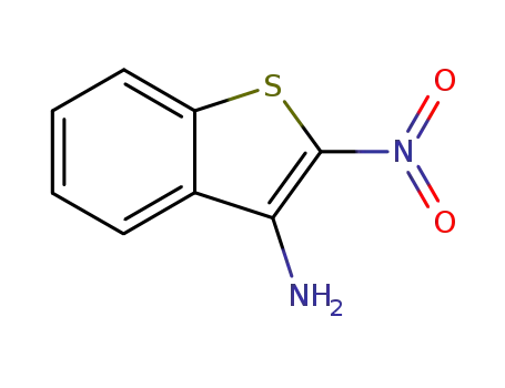 Molecular Structure of 10133-36-5 (2-NITRO-BENZO[B]THIOPHEN-3-YLAMINE)