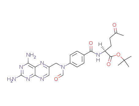 (S)-2-{4-[(2,4-Diamino-pteridin-6-ylmethyl)-formyl-amino]-benzoylamino}-5-oxo-hexanoic acid tert-butyl ester