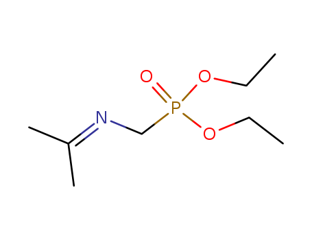 Molecular Structure of 113086-37-6 (Phosphonic acid, [[(1-methylethylidene)amino]methyl]-, diethyl ester)