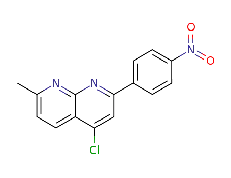 1,8-Naphthyridine, 4-chloro-7-methyl-2-(4-nitrophenyl)-