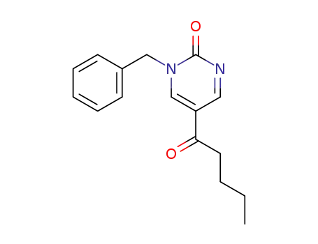 2(1H)-Pyrimidinone, 5-(1-oxopentyl)-1-(phenylmethyl)-