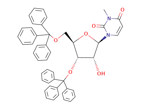 N<sup>3</sup>-methyl-3',5'-di-O-trityluridine