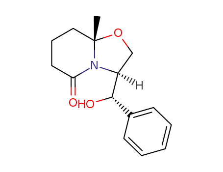 (3S,8aS)-3-((S)-Hydroxy-phenyl-methyl)-8a-methyl-hexahydro-oxazolo[3,2-a]pyridin-5-one