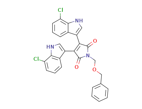 1-Benzyloxymethyl-3,4-bis-(7-chloro-1H-indol-3-yl)-pyrrole-2,5-dione