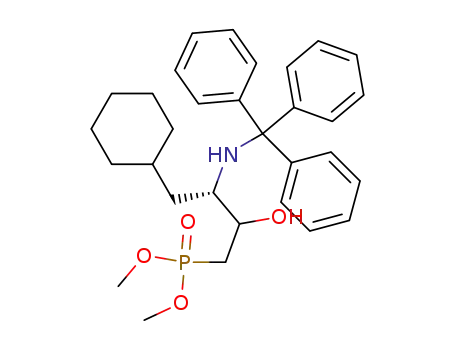 [(S)-4-Cyclohexyl-2-hydroxy-3-(trityl-amino)-butyl]-phosphonic acid dimethyl ester