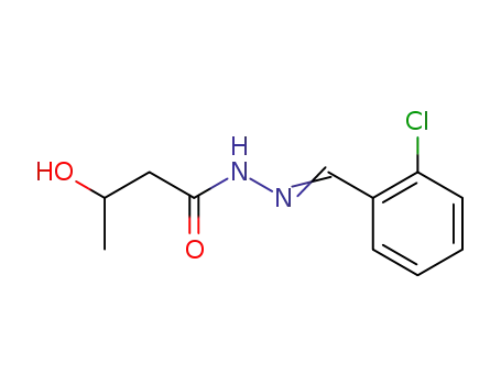 3-Hydroxy-butyric acid [1-(2-chloro-phenyl)-meth-(E)-ylidene]-hydrazide