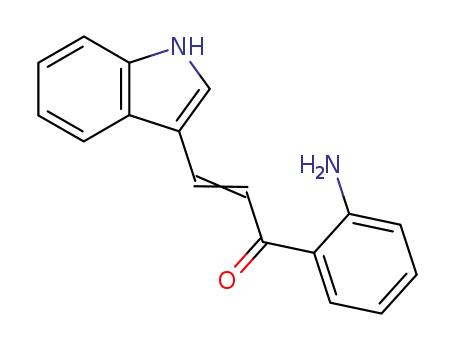 Molecular Structure of 93444-55-4 (2-Propen-1-one, 1-(2-aminophenyl)-3-(1H-indol-3-yl)-)