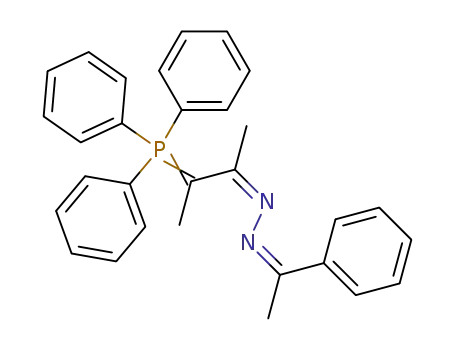 N-[1-Methyl-2-(triphenyl-λ<sup>5</sup>-phosphanylidene)-prop-(Z)-ylidene]-N'-[1-phenyl-eth-(Z)-ylidene]-hydrazine