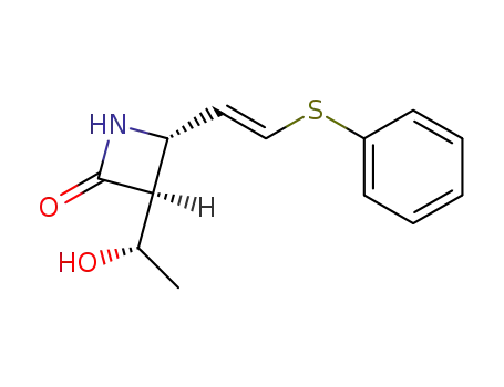 (3S,4S)-3-((S)-1-Hydroxy-ethyl)-4-((E)-2-phenylsulfanyl-vinyl)-azetidin-2-one