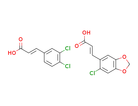 (E)-3-(6-Chloro-benzo[1,3]dioxol-5-yl)-acrylic acid; compound with (E)-3-(3,4-dichloro-phenyl)-acrylic acid