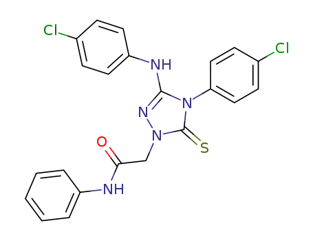 2-[4-(4-Chloro-phenyl)-3-(4-chloro-phenylamino)-5-thioxo-4,5-dihydro-[1,2,4]triazol-1-yl]-N-phenyl-acetamide