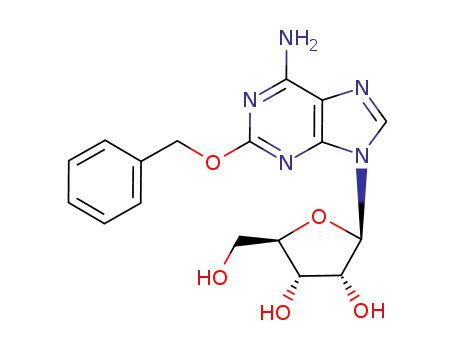 Molecular Structure of 131865-78-6 (Adenosine, 2-(phenylmethoxy)-)