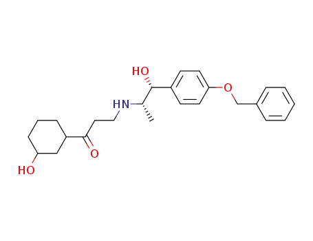 <3-Hydroxy-3-(4-benzyloxyphenyl)-propyl-(2)>-<3-(3-hydroxy-cyclohexyl)-3-oxo-propyl>-amin
