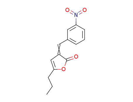 Molecular Structure of 120388-33-2 ((3E)-3-[(3-nitrophenyl)methylidene]-5-propylfuran-2(3H)-one)