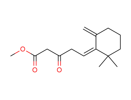 Pentanoic acid, 5-(2,2-dimethyl-6-methylenecyclohexylidene)-3-oxo-,
methyl ester, (Z)-