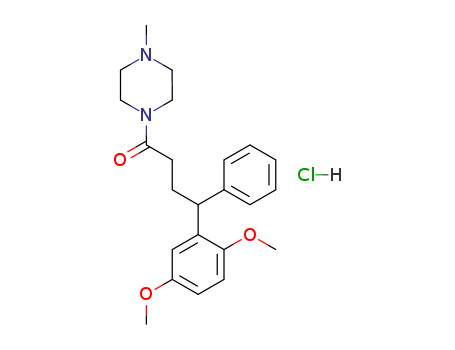 1-Butanone,4-(2,5-dimethoxyphenyl)-1-(4-methyl-1-piperazinyl)-4-phenyl-, hydrochloride(1:1)