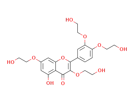 5-Hydroxy-3,3',4',7-tetra-(β-hydroxyethoxy)flavon