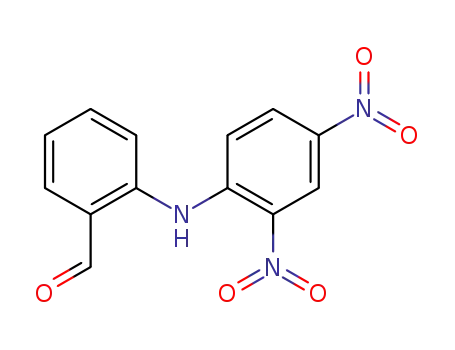 Molecular Structure of 79110-07-9 (2-(2',4'-dinitroanilino)benzaldehyde)