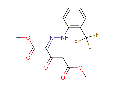 DIMETHYL 3-OXO-2-(2-[2-(TRIFLUOROMETHYL)PHENYL]HYDRAZONO)PENTANEDIOATE