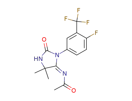 Acetamide, N-(3-(4-fluoro-3-trifluoromethylphenyl)-5,5-dimethyl-2-oxo-4-imidazolidinylidene)-