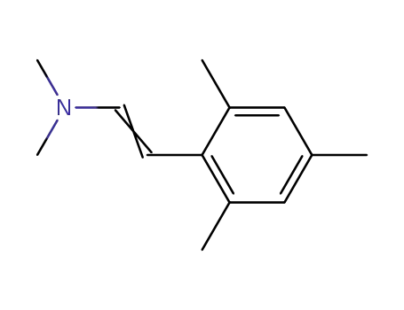 Molecular Structure of 87975-04-0 (Ethenamine, N,N-dimethyl-2-(2,4,6-trimethylphenyl)-)