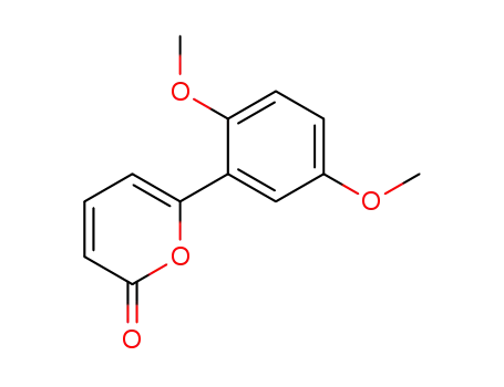 Molecular Structure of 19718-63-9 (2H-Pyran-2-one, 6-(2,5-dimethoxyphenyl)-)