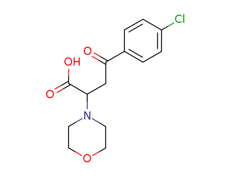 Molecular Structure of 21813-63-8 (4-(4-chlorophenyl)-2-(morpholin-4-yl)-4-oxobutanoic acid)