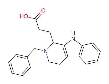 2-benzyl-1,2,3,4-tetrahydro-9H.pyrido<3,4-b>indole-1-propionic acid
