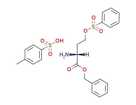 Molecular Structure of 116393-81-8 (O-benzenesulphonyl benzyl L-homoserine tosylate)