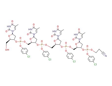 C<sub>67</sub>H<sub>69</sub>Cl<sub>4</sub>N<sub>9</sub>O<sub>29</sub>P<sub>4</sub>