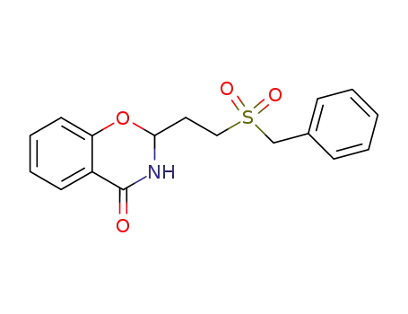2-(2-phenylmethanesulfonyl-ethyl)-2,3-dihydro-benzo[<i>e</i>][1,3]oxazin-4-one