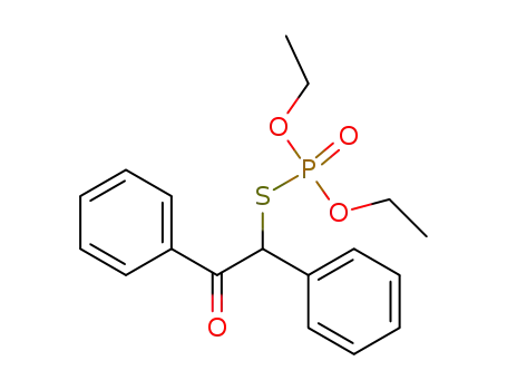 Thiophosphoric acid O,O'-diethyl ester S-(2-oxo-1,2-diphenyl-ethyl) ester