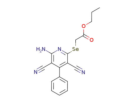 6-Amino-3,5-dicyano-2-(propoxycarbonylmethylseleno)-4-phenylpyridine
